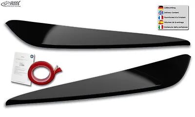 RDX Headlight Trim Panels For BMW 2 Series Gran Coupe F44 Black Shiny • £50.23