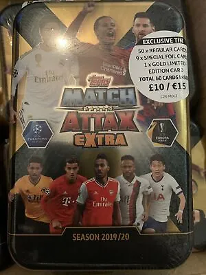 Topps Match Attax Extra 2019/20 Mega Tin Online Exclusive New Sealed • £7.99