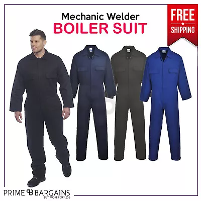 £29.45 • Buy Portwest Euro Cotton Mechanic Welder Boiler Work Wear Suit Overall Coverall S998