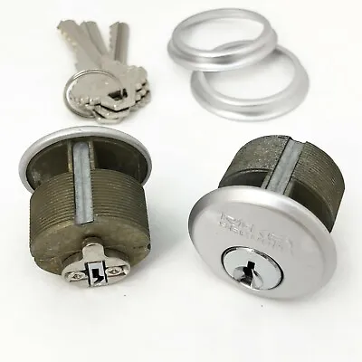 2 New Mortise Lock Cylinders 1  For Store Front Door Adams Rite Brass And 3 Keys • $15.03