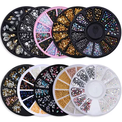 $1.10 • Buy Chameleon Crystal Nail Art Rhinestones Irregular Stones Flower Tips Decor DIY