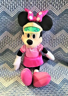 Disney Minnie Mouse Tennis Player Outfit 11  Plush Pink Dress & Green Visor  • $20.97