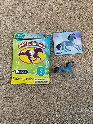 Breyer Mini Whinnies Unicorn Surprise Series 2 - Blue Horse - Lapis • $7.99