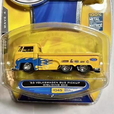 $17.99 • Buy Jada Toys V Dubs 1:64 63 Volkswagen Bus Pickup W/Sliding Bed Wave 4 2007 VW
