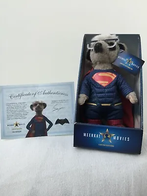 Sergei As Superman. Compare The Meerkat Toy With Official Certificate. Brand New • £17