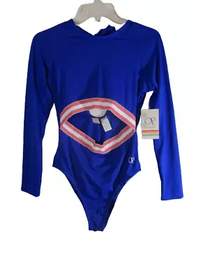 NWT Ocean Pacific OP Womens L/S 1-Piece Rashguard Swimsuit L Navy MSRP$99 • £26.98