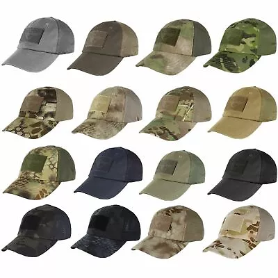 Condor TCM Adjustable Hook And Loop Patch Hiking Hunting Mesh Tactical Cap Hat • $16.95