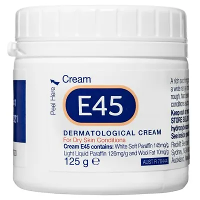 E45 Moisturising Cream For Dry Skin & Eczema - 125g • $19.43