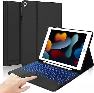 For IPad 7/8/9/10th Gen Air 3 4 5 Pro 11  Touchpad Keyboard Case With Pen Holder • £15.99