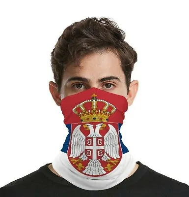 Serbia Serbian Serb Multi Purpose Scarf/ Bandana/ Buff/ Mask.  • $9.99