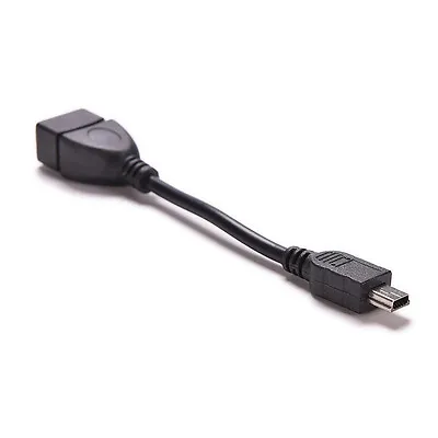 Mini 5 Pin Male To USB 2.0 Type A Female Jack OTG Host Adapter Short Cable YJOR • $1.03