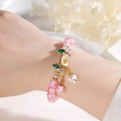 Beautiful Daisy Beaded Charm Bracelet Women Girls Childrens Gift Jewellery N8T0 • £3.31