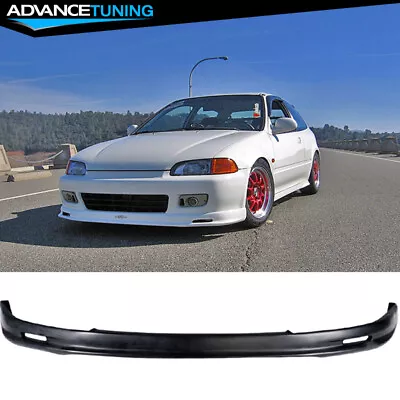 Fits 92-95 Honda Civic Hatchback Coupe Mugen Style Front Bumper Lip Spoiler PP • $53.57