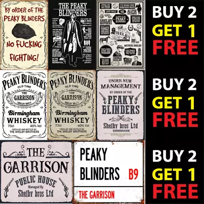 £6.50 • Buy Peaky Blinders METAL SIGN Retro Vintage Style Man Cave Shed Garage Bar Pub Wall
