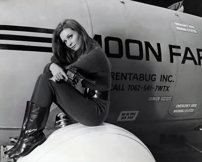 Catherine Schell Posing By Space Shuttle Moon Zero Two Hammer Film 8x10 Photo • $14.99