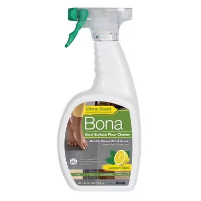 Bona Lemon Mint Scent Floor Cleaner Liquid 36 Oz. • $16.15