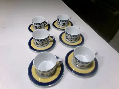 Mikasa Firenze Lot Of 8 Cups And Saucers • $39.90