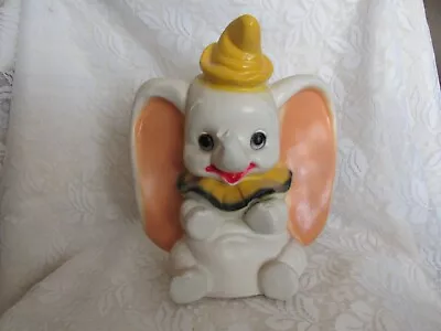 Vintage Dumbo Plasterware Chalkware Piggy Bank • $9.99