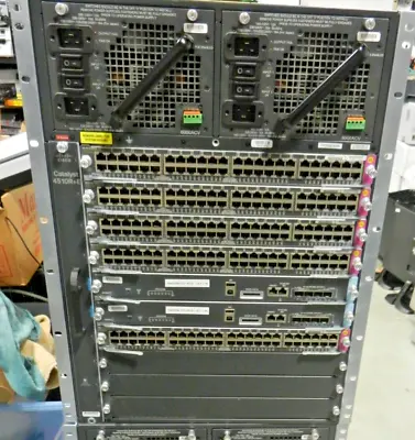 Cisco WS-C4500+E Chassis *(5x) Ws-X4748-uPoe+3  *(2x)  WS-x45-SUP7-e CONNECTICUT • $595