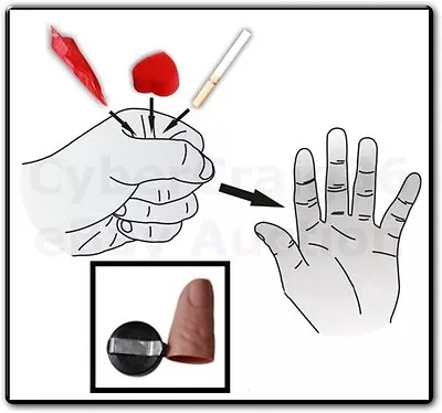 £3.99 • Buy Thumb Tip Reel Silk Cigarette Sponge Ball Vanish Pull Disappearing Magic Trick