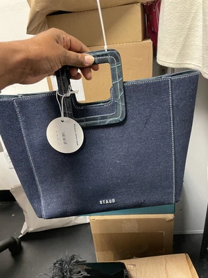 $135 • Buy Staud Denim Bag