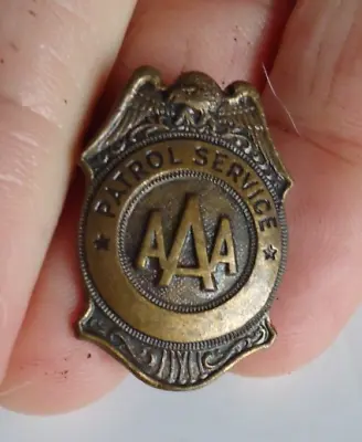 Antique Bronze AAA Patrol Service Badge / Safety • $20