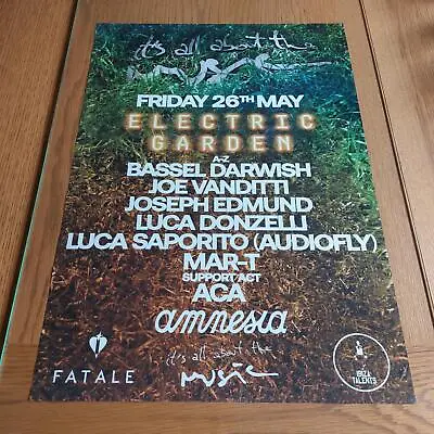 All About Music @ Amnesia Ibiza 2023 - Ibiza Club Posters - Dj House Music • £12.99