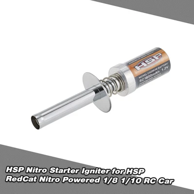 £5.99 • Buy HSP Nitro Glow Starter Kit Glow Plug Ignitor 1800mah Battery RC Car Truck S9V5