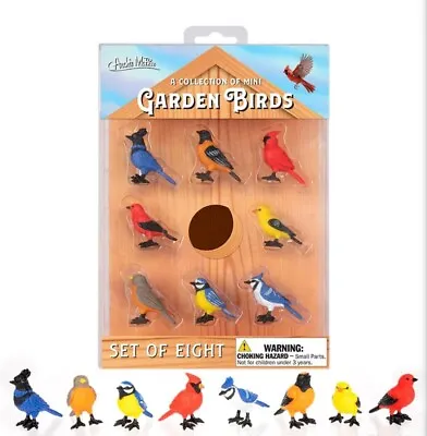 A Collection Of Mini Garden Birds Playset • $13.95