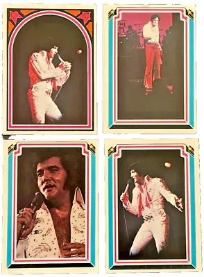 Elvis Presley 1978 Photo Trading Card Lot Of 4 Boxcar Brand Cards FREE SHIPPING • $9