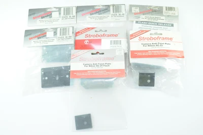 $44.45 • Buy Lot Of Stroboframe Asst. Shoe-type Flash Mount VH,Rl System 2000 Brackets #G731
