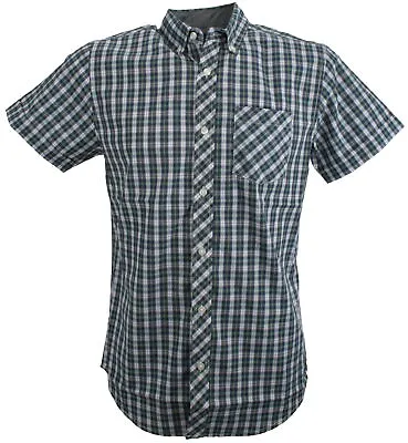 Springfield Mens Short Sleeved Pure Cotton Casual Shirt • £11.99