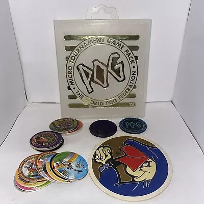 World POG Federation LOT Micro Tournament Game Pack Case 2 Slammer Board 24 Pogs • $29.99