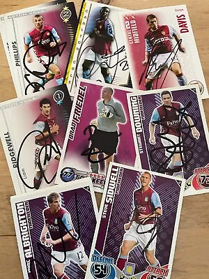 Match Attax Shoot Out And Other ASTON VILLA SIGNED CARDS • £2.49