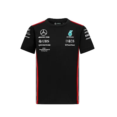 Mercedes AMG Petronas F1 Official Team KIDS T-Shirt Black 2023 Free UK Shipping • £31