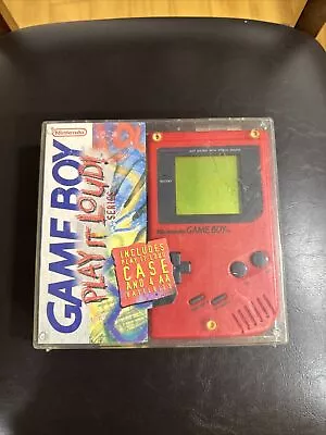 Nintendo Gameboy Play It Loud Red In Box Tested And Working Numbers Match • $210