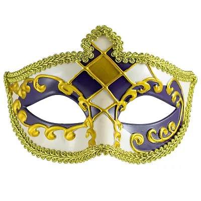 MENS MASQUERADE Mask | FILIGREE Venetian Mask | Fancy Dress PROM BALL Mask • £6.99