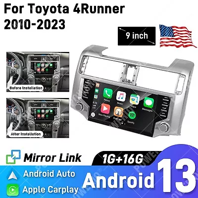 9'' Android 13 Stereo Radio GPS Navigation For Toyota 4Runner 2010-2023 Carplay • $245