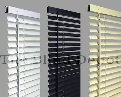 Venetian Blind Blinds Value Pvc  In A Choice Of  Colours Black White Grey • £5.99