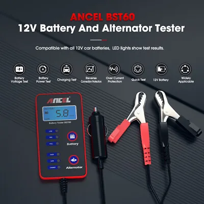ANCEL BST60 Automotive 12V Battery Digital Current Test Tool Charging Analyzer • $17.79