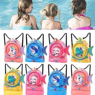 1* Swim Bag For Swimmers Kid Cartoon Animals Both Shoulders Portable Storage Bag • $17.04