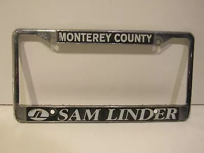  Monterey County CA Sam Linder Auto Group Dealership License Plate Frame - Old • $58