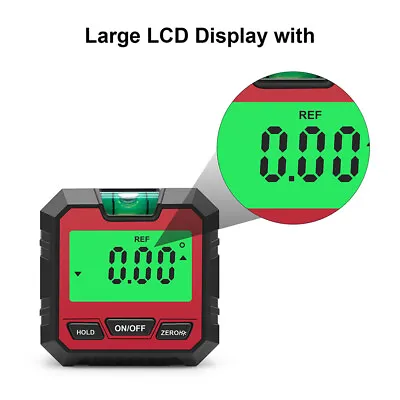 360° Level Box Digital Angle Protractor Magnetic Inclinometer Gauge Meter Finder • $13.45