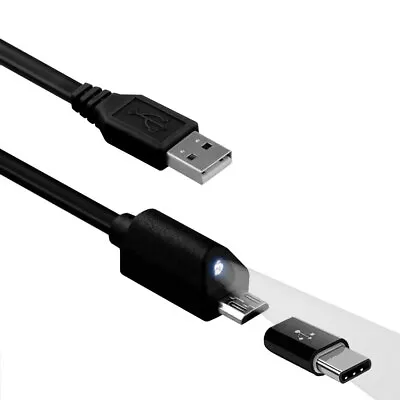 2-IN-1 6FT LONG USB CABLE MICRO-USB AND USB-C TYPE-C FAST For PHONES & TABLETS • $10.54