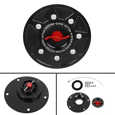 CNC Keyless Fuel Tank Cap Gas Cover For Kawasaki Ninja 250 400 650 ZX-6R ZX636 • $35.59