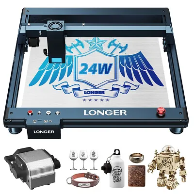 LONGER B1 20W Laser Engraving Machine Automatic Air Assisted Engraving Machine✅ • $639.99