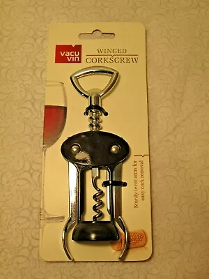 New - Vacu Vin Winged Corkscrew (  Color :  Black )  • $9.99