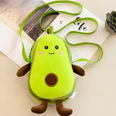 £7.97 • Buy Women Kawaii Avocado Plush Crossbody Messenger Bag Wallet Purse Satchel