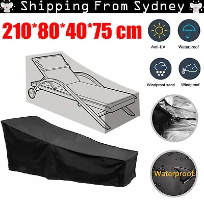$39.99 • Buy Sun Lounge Covers Outdoor Furniture Cover Heavy Duty Waterproof Bed Cover Chair