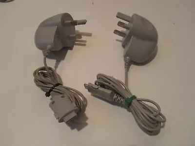 Two Genuine Original Samsung D600 Mains Chargers For Samsung D600 D500 Grey • £7